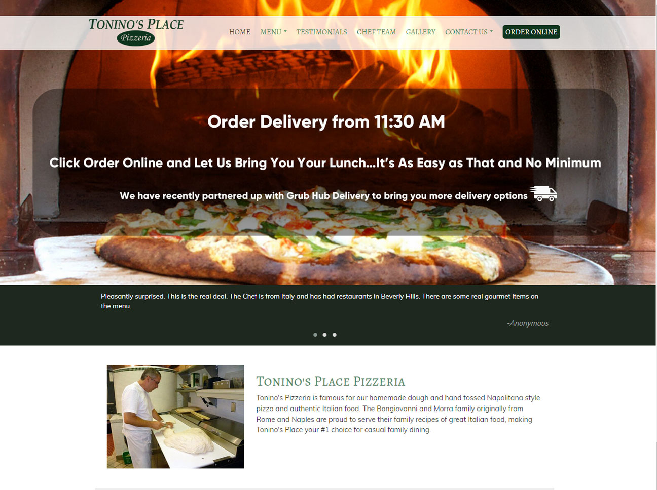 Tonino's Place Pizzeria